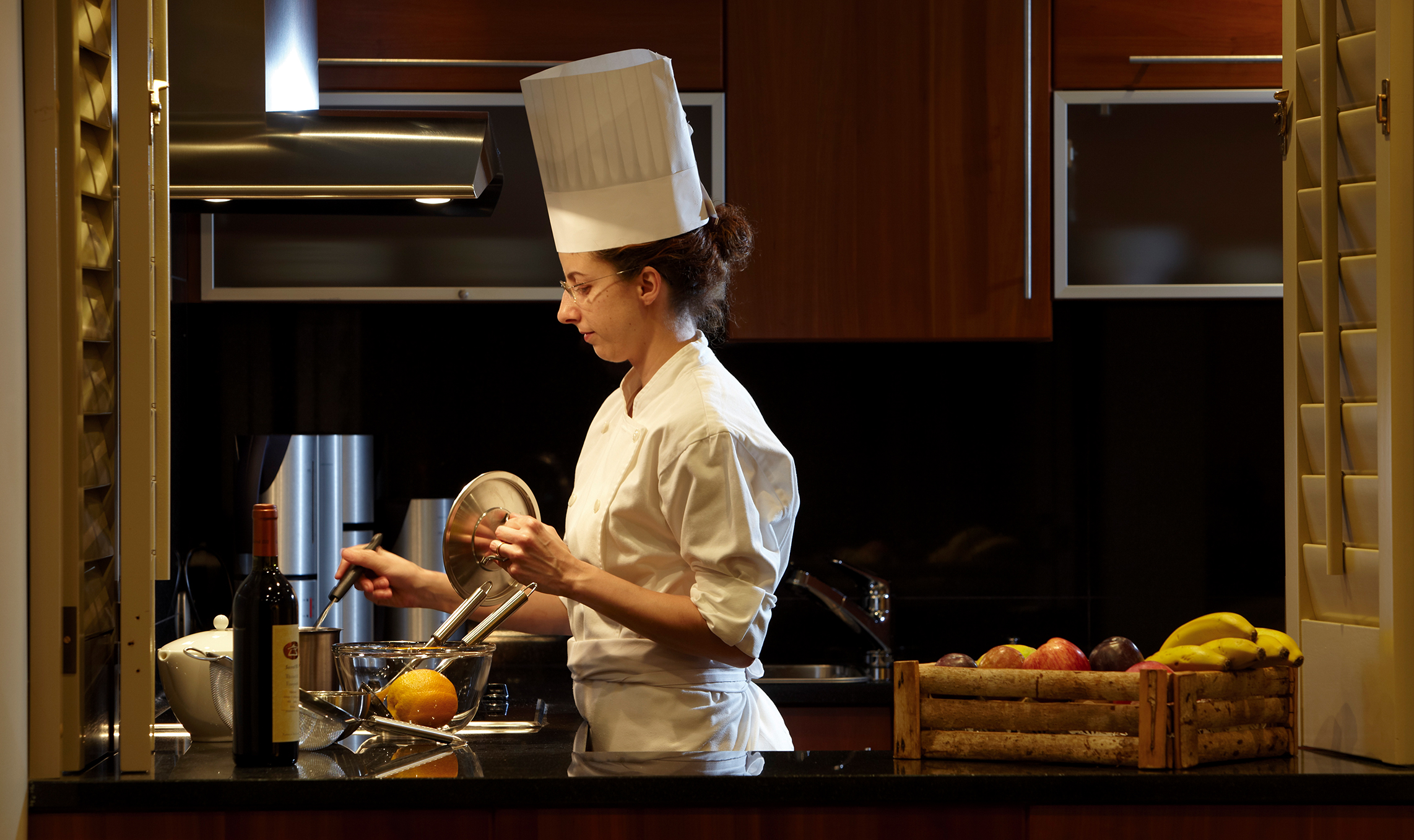 Our chef 
in your private kitchen